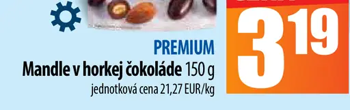 Mandle v horkej čokoláde