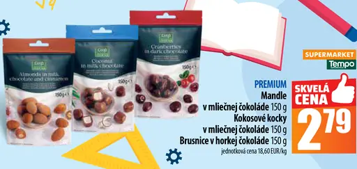 Mandle v mliečnej čokoláde