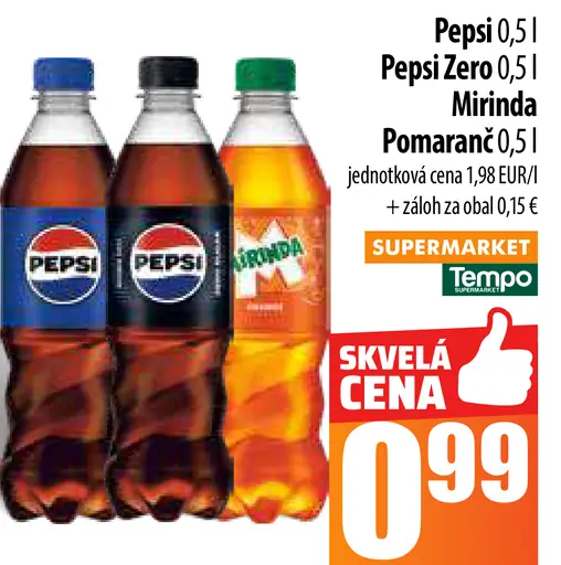 Pepsi/Pepsi Zero/Mirinda Pomeranč