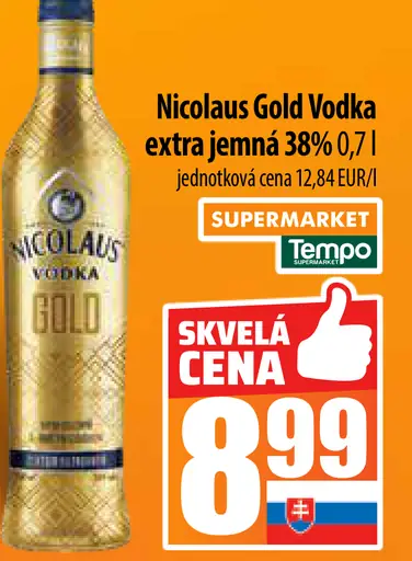 Nicolaus Gold Vodka extra jemná