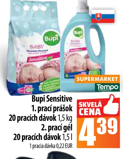 Bupi Sensitive 1. prací prášok