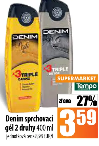 Denim sprchovací gél 3 druhy