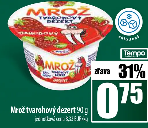 Tvarohový dezert Jahodový