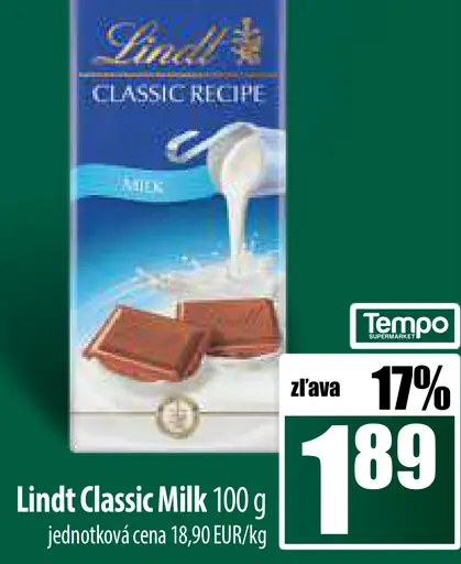 Lindt Classic Milk
