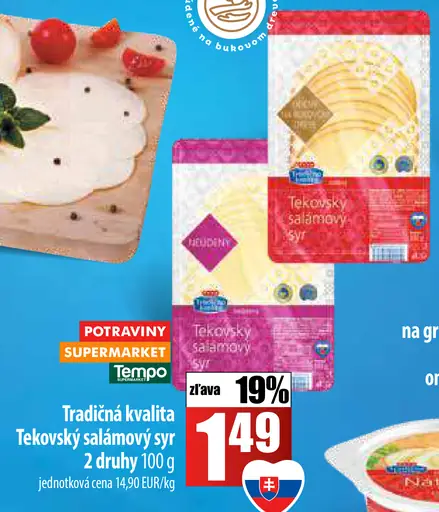Tekovský salámový syr