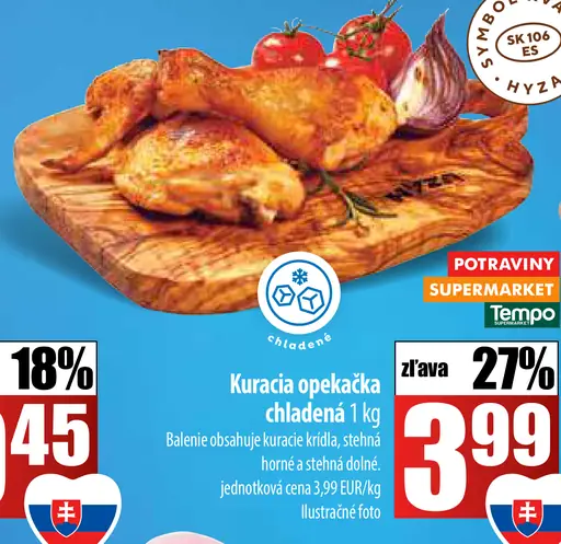 Kuracia opekáčka chladená