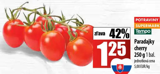 Paradajky cherry strapcové