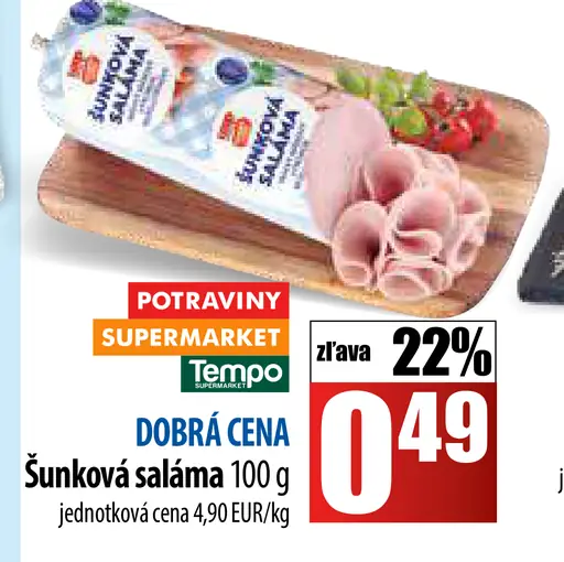 DOBRÁ CENA Šunková saláma