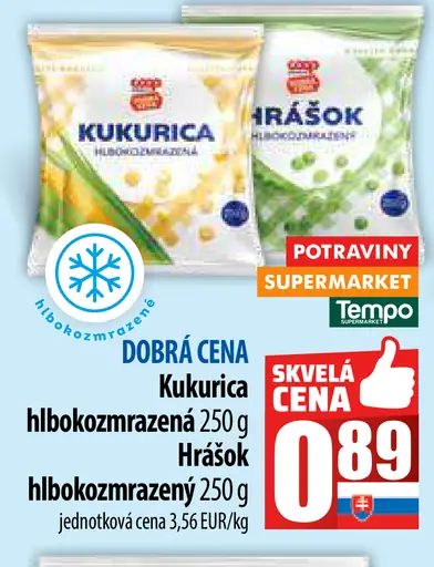 DOBRÁ CENA Kukurica mrazená