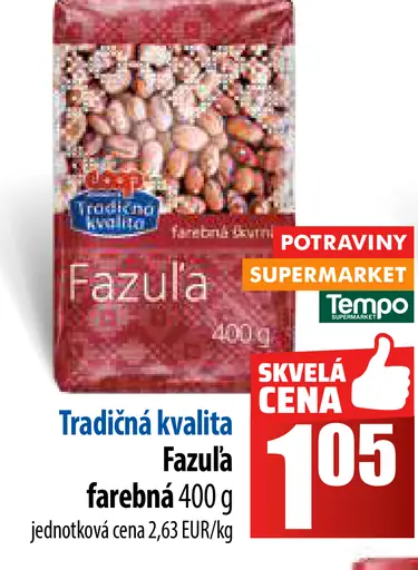 Tradičná kvalita Fazula farebná