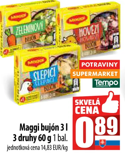Maggi bujón 3 druhy