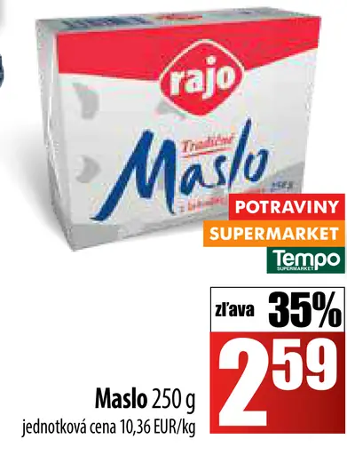 Rajo Tradičné maslo z lahodnej smotany