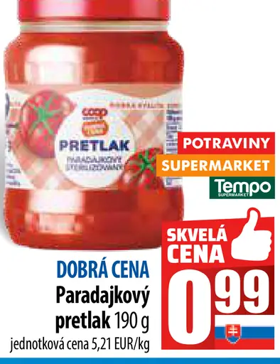 Dobrácena Paradájkový pretlak