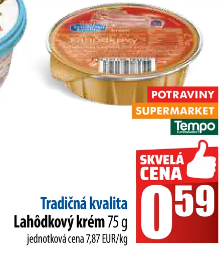 Tradičná kvalita Lahodkový krém