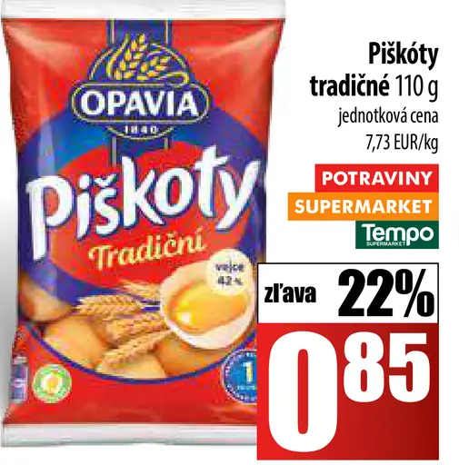 Opavia Piškóty tradiční