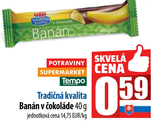 Banán v čokoláde