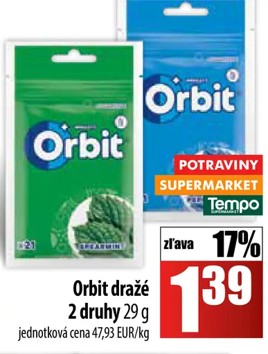 Orbit dražé