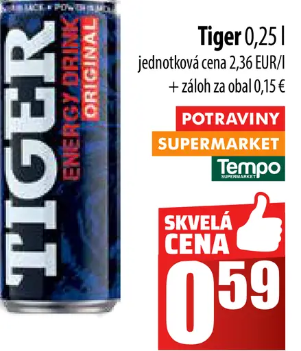 Tiger plechovka