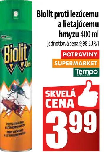 Biolit Sprej proti lietajúcemu a lezúcemu hmyzu