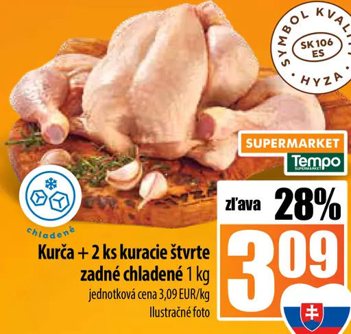 Kurča zadné chladené