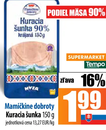 Mamičkine dobroty Kuračia šunka