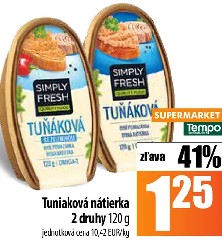 Simply Fresh tuniaková nátierka