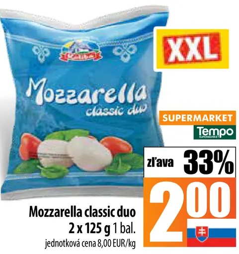 Mozzarella classic duo