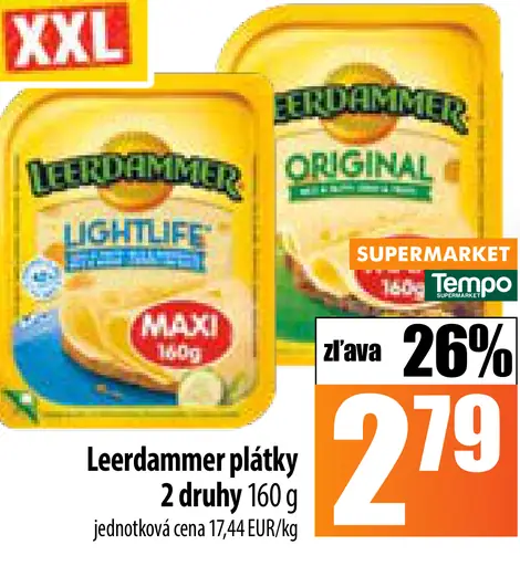 Leerdammer plátky