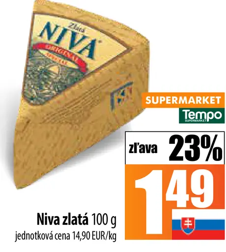 Niva zlatá porciovaná