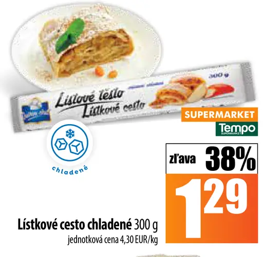 Listové cesto chladené