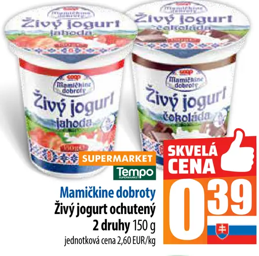 Mamičkine dobroty Živý jogurt ochutený