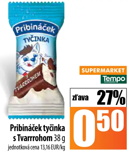 Pribináček tyčinka s tvarohom
