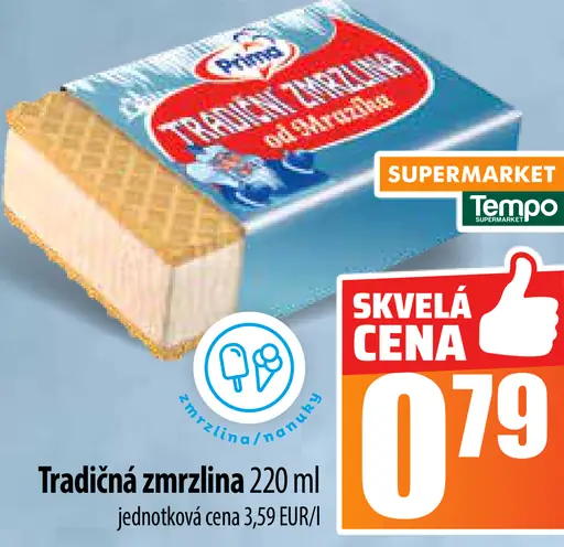 Tradičná zmrzlina v oblátke