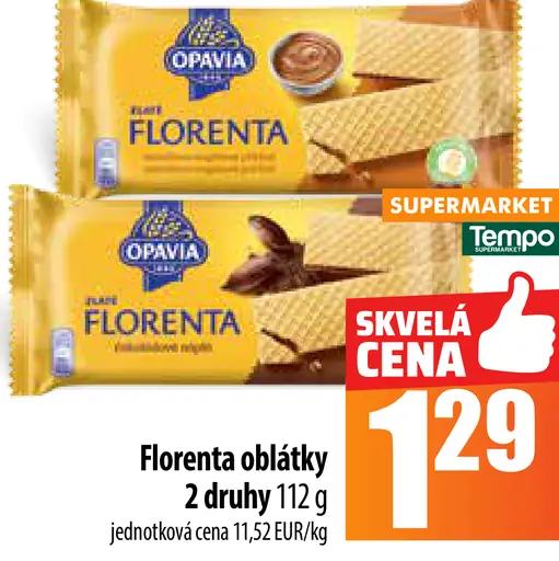 Opavia Florenta oblátky rôzne druhy