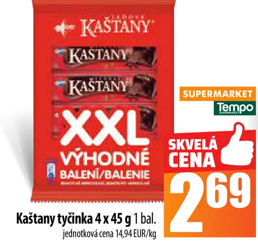 Kaštany tyčinka