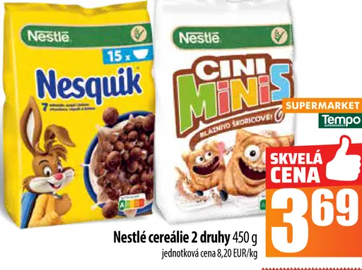 Nestlé Cini Minis / Nesquik cereálie
