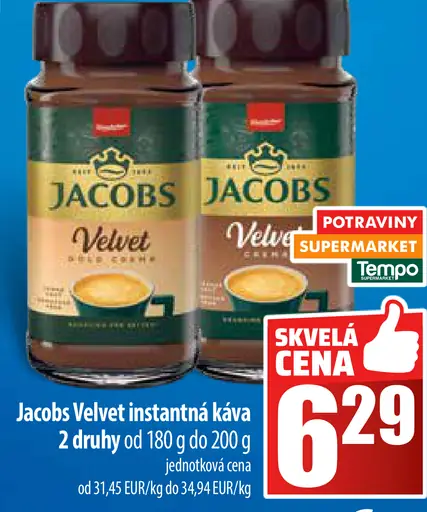 Jacobs Velvet instantná káva