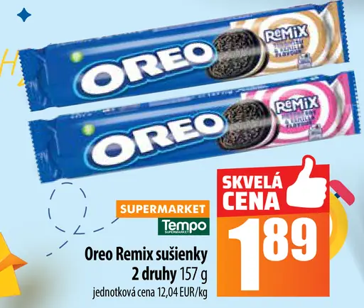Oreo Remix sušienky