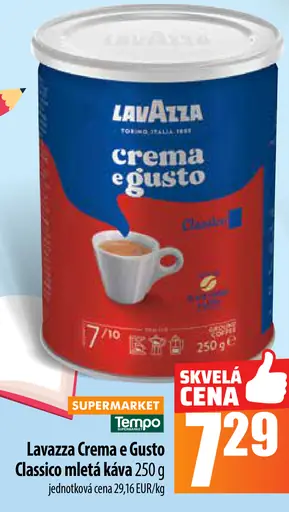 Lavazza Crema e Gusto Classico zrnková káva