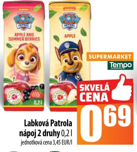 Labková Patropla nápoj 2 druhy