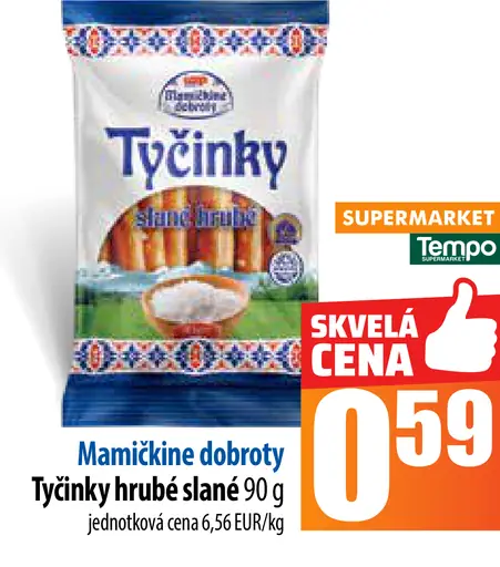 Mamične dobroty Tyčinky hrubé slané