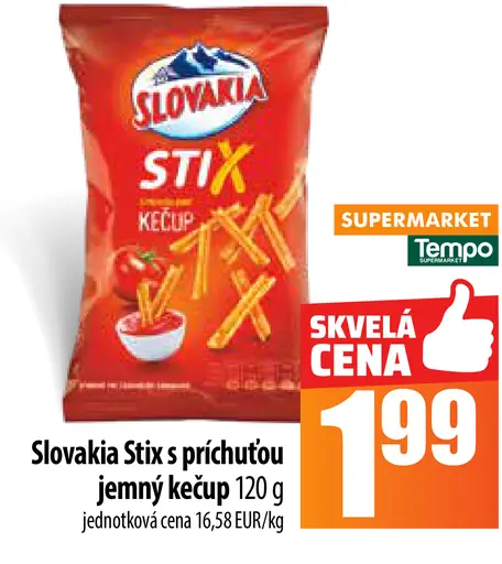 Slovakia Stix s príchuťou jemný kečup