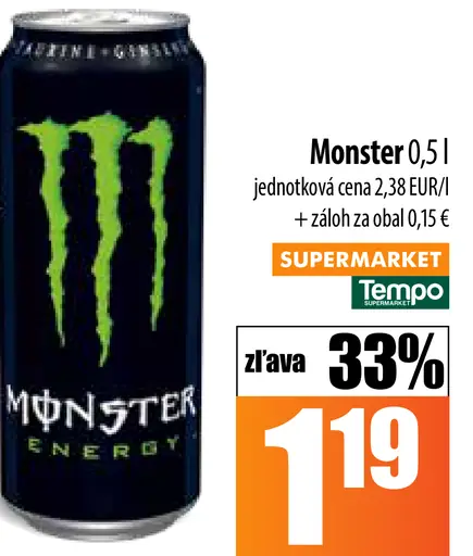 Monster plechovka