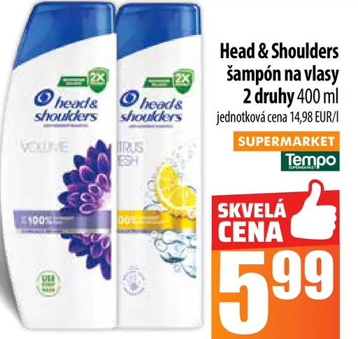 Head & Shoulders šampón na vlasy