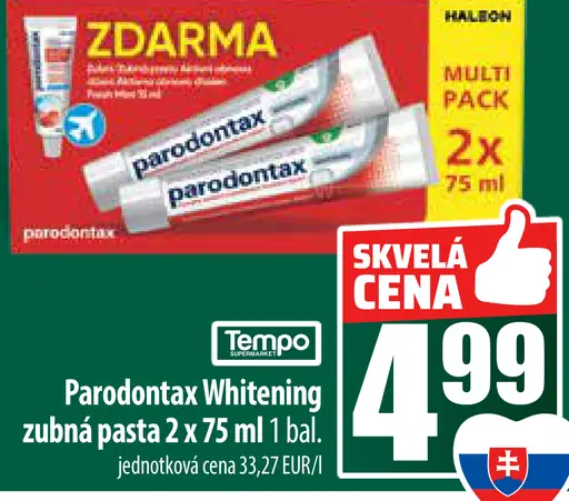 Parodontax Whitening zubná pasta
