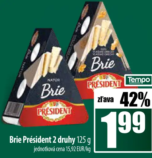 Brie Président 2 druhy