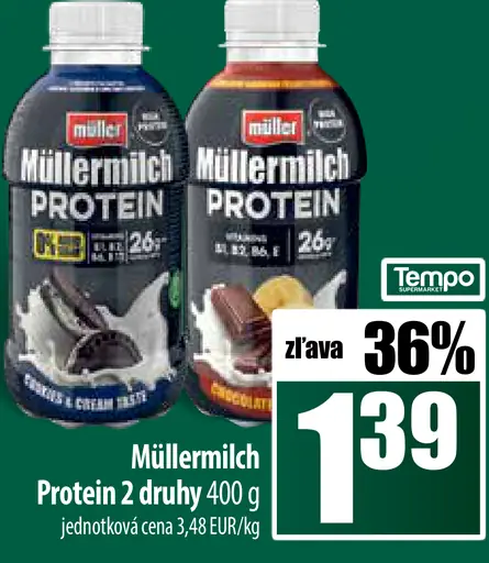 Müllermilch Protein 2 druhy