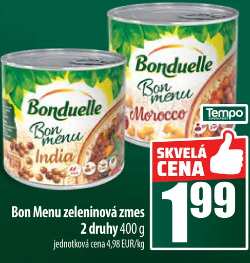 Bonduelle Bon Menu zeleninová zmes 2 druhy