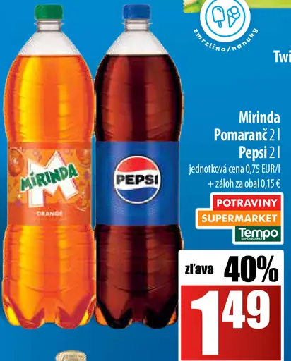 Pepsi, Mirinda plechovka