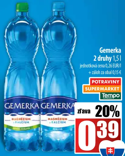 Gemerka ochutená minerálna voda